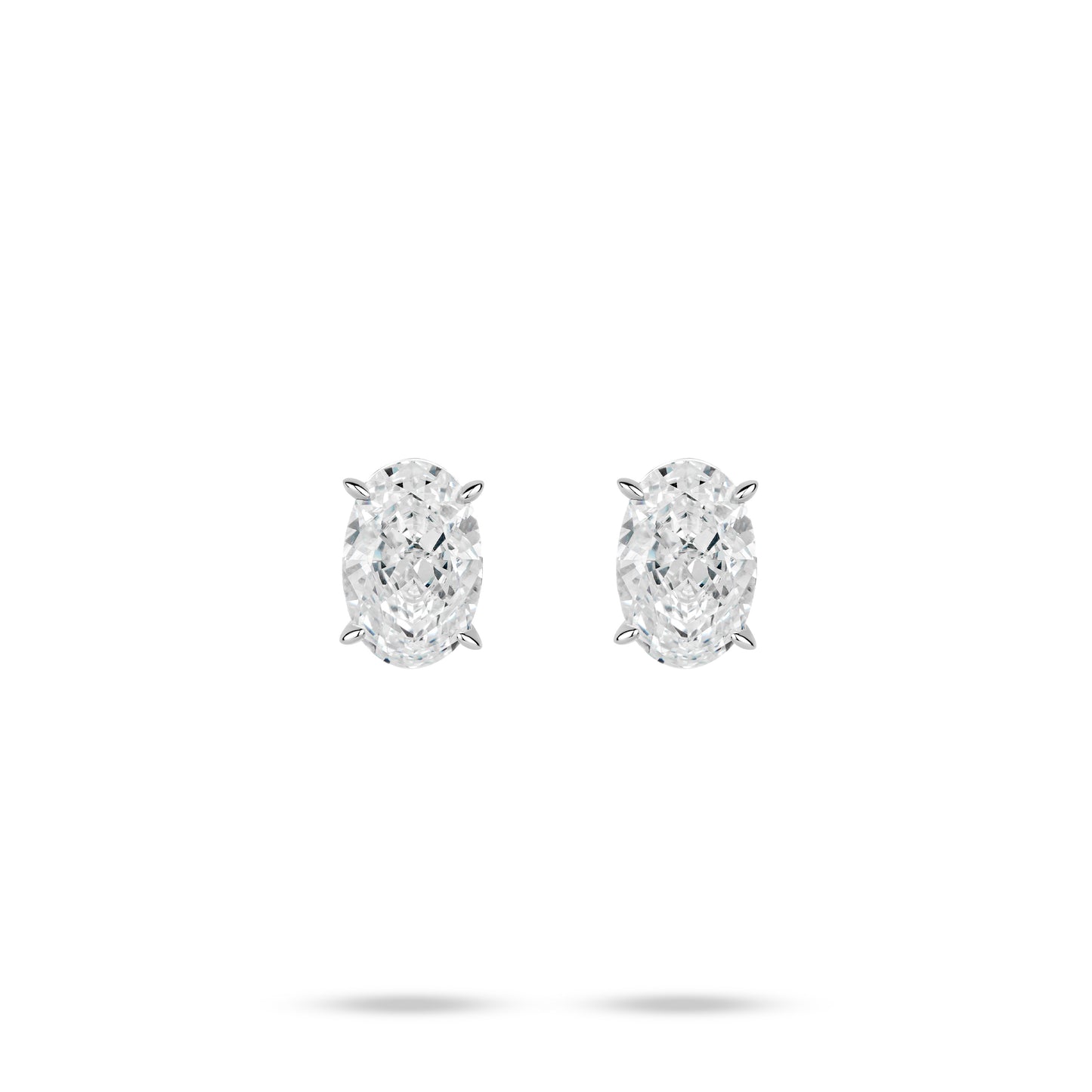 ECO Diamonds Newbie's Gift White color VAMERAY 3 Carat Promote Oval Earring#3256