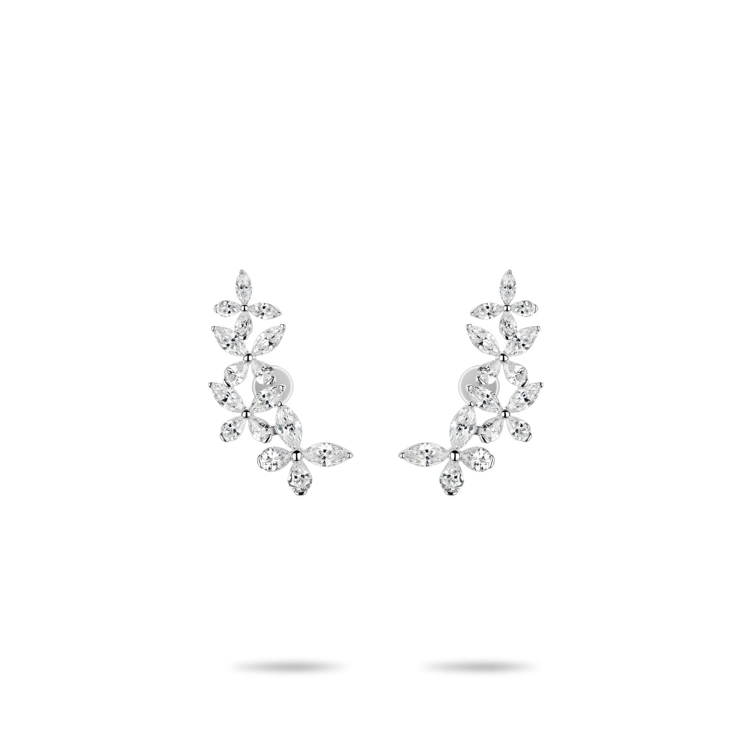 Eco Diamond Wedding Collection: VAMERAY Modern Spring of Hope Gradient Icy Butterfly exquisite Earrings #6207