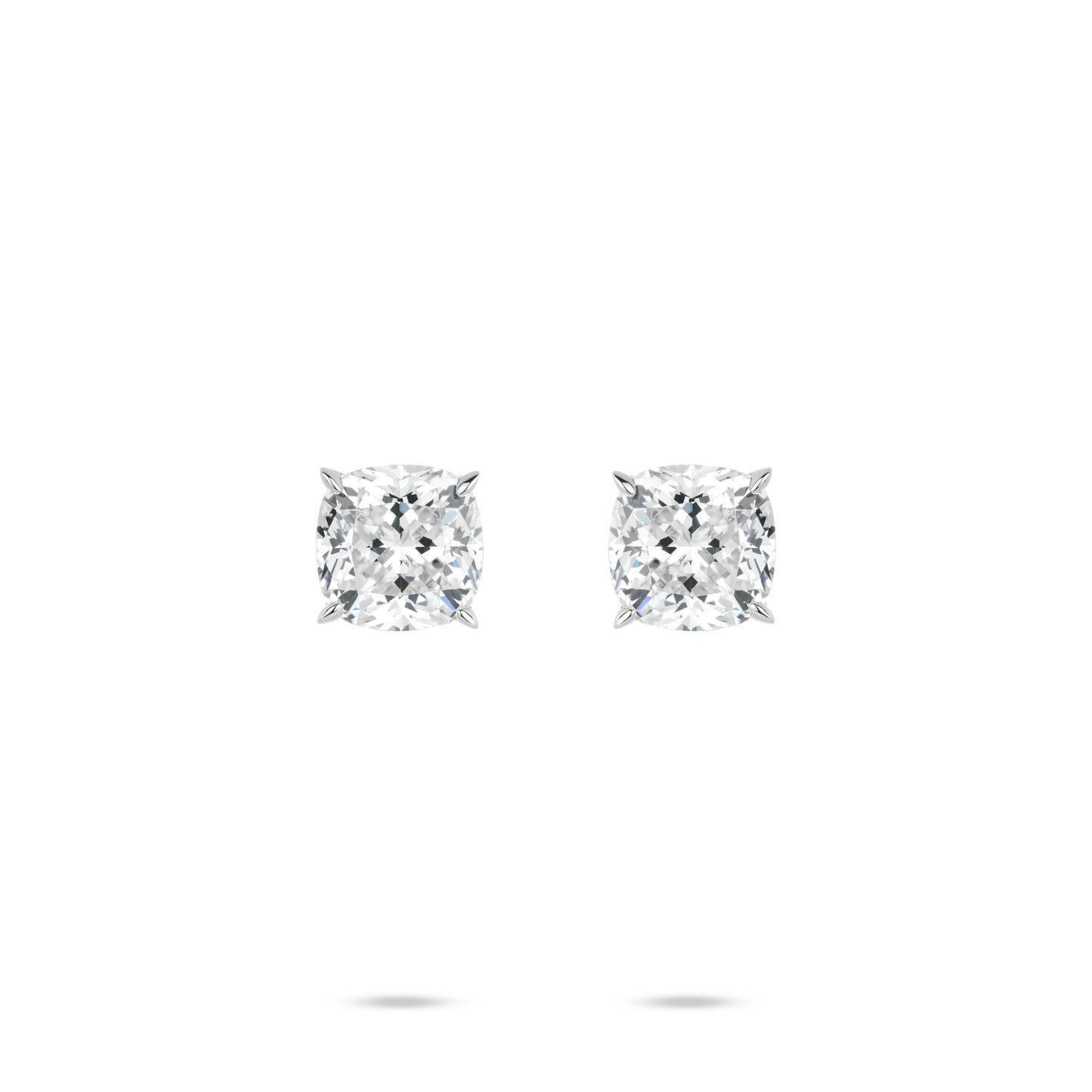 ECO Diamonds Newbie's Gift White color VAMERAY 3 Carat Promote Cushion Earring#3389