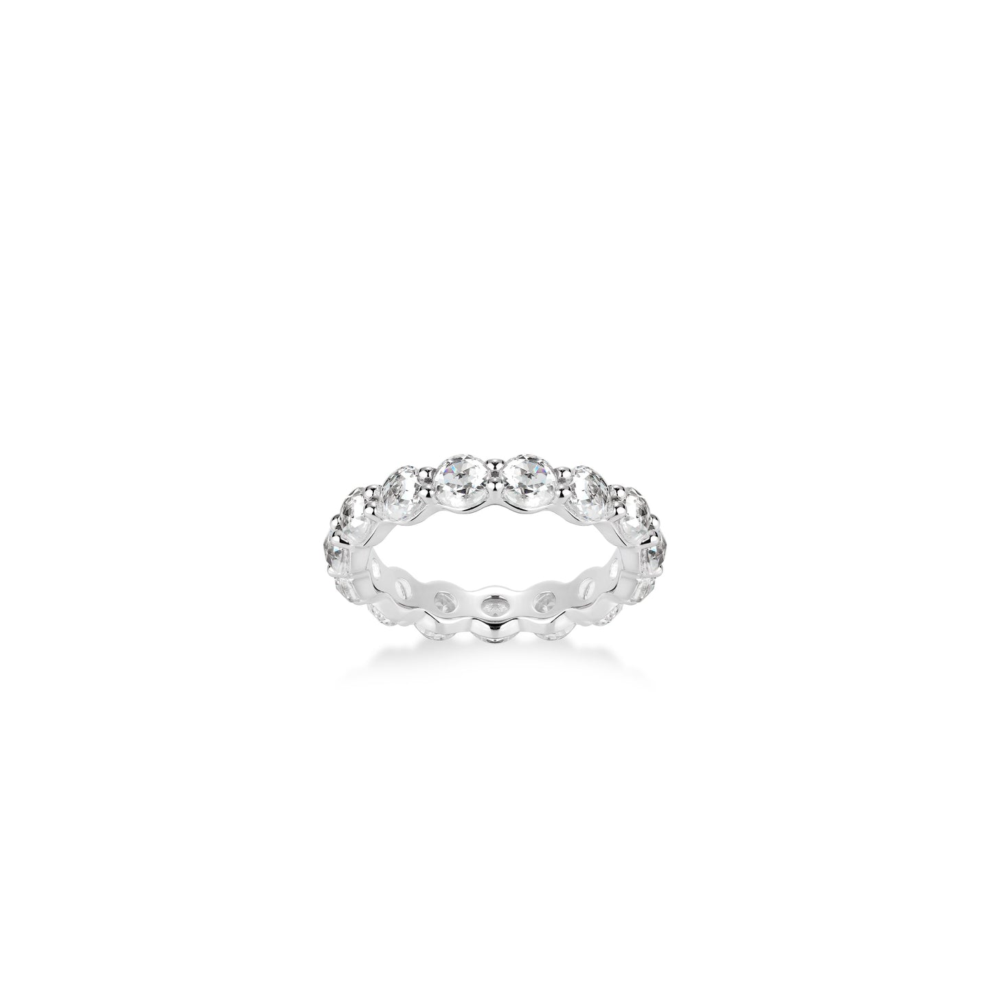 #10379 Wedding collection: Radiate Sophistication Brilliant Rose-Cut exquisite Stackable eternity Ring #03089