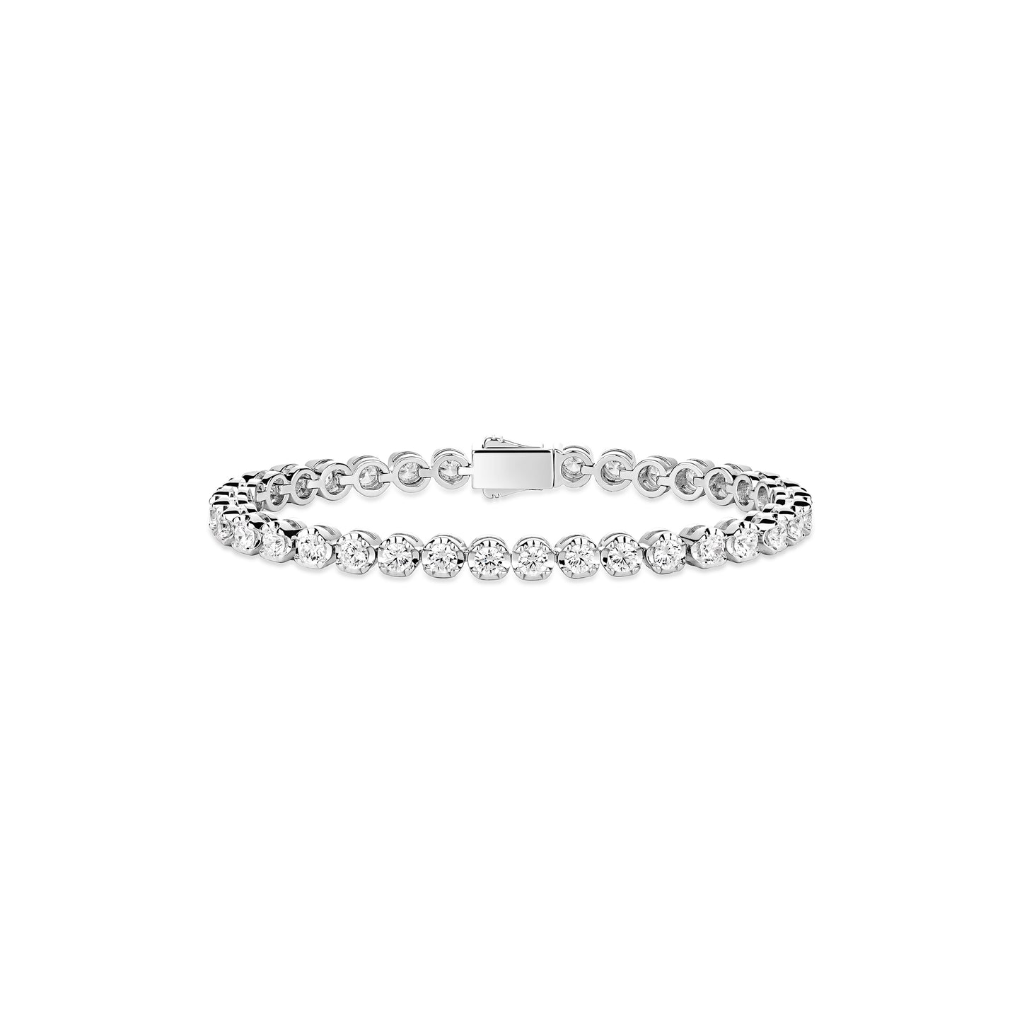 VAMERAY #40366 8 Carat Round Brilliant Prong-Set Tennis Bracelet