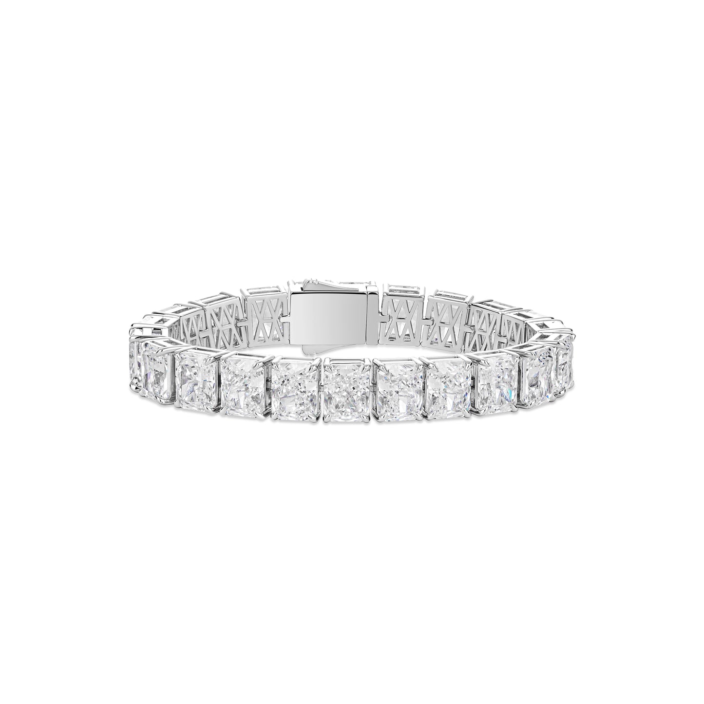 VAMERAY #44011 65 Carat Radiant Cut Prong-Set Tennis Bracelet