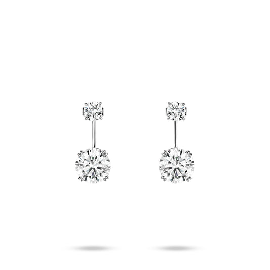 Magnificent High Jewelry collection: Luxury ¡°Graduated Round Brilliant¡± Earrings  #30041 #03094