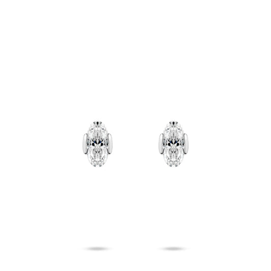 Pure Radiance Collection: Modern  Narrow Oval-cut  exquisite Earrings #30210