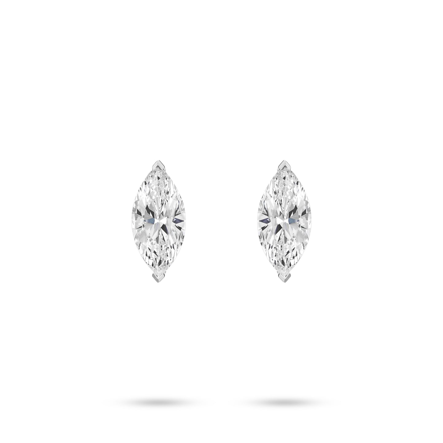 VAMERAY #3253 8.5 Carat Marquise Cut Solitaire Stud Earrings