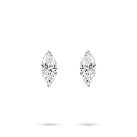 VAMERAY #3253 8.5 Carat Marquise Cut Solitaire Stud Earrings