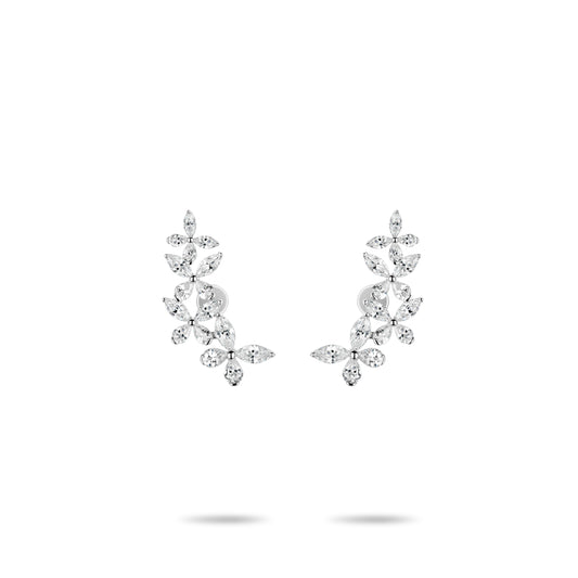 Eco Diamond Wedding Collection: VAMERAY Modern  Spring of Hope Gradient Icy Butterfly  exquisite Earrings #6207