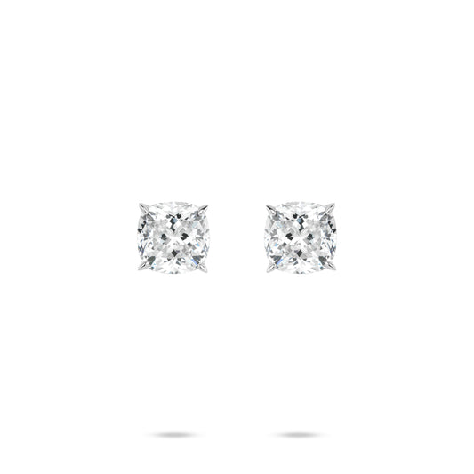 ECO Diamonds Newbie's Gift White color VAMERAY 3 Carat Promote Cushion Earring#3389