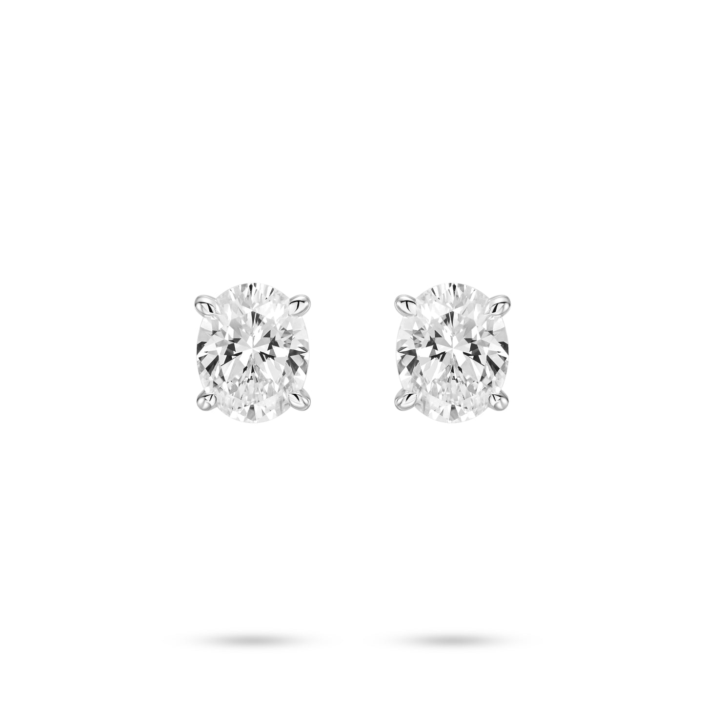 ECO Diamonds Newbie's Gift White color VAMERAY 3 Carat Promote Oval Earring#3256