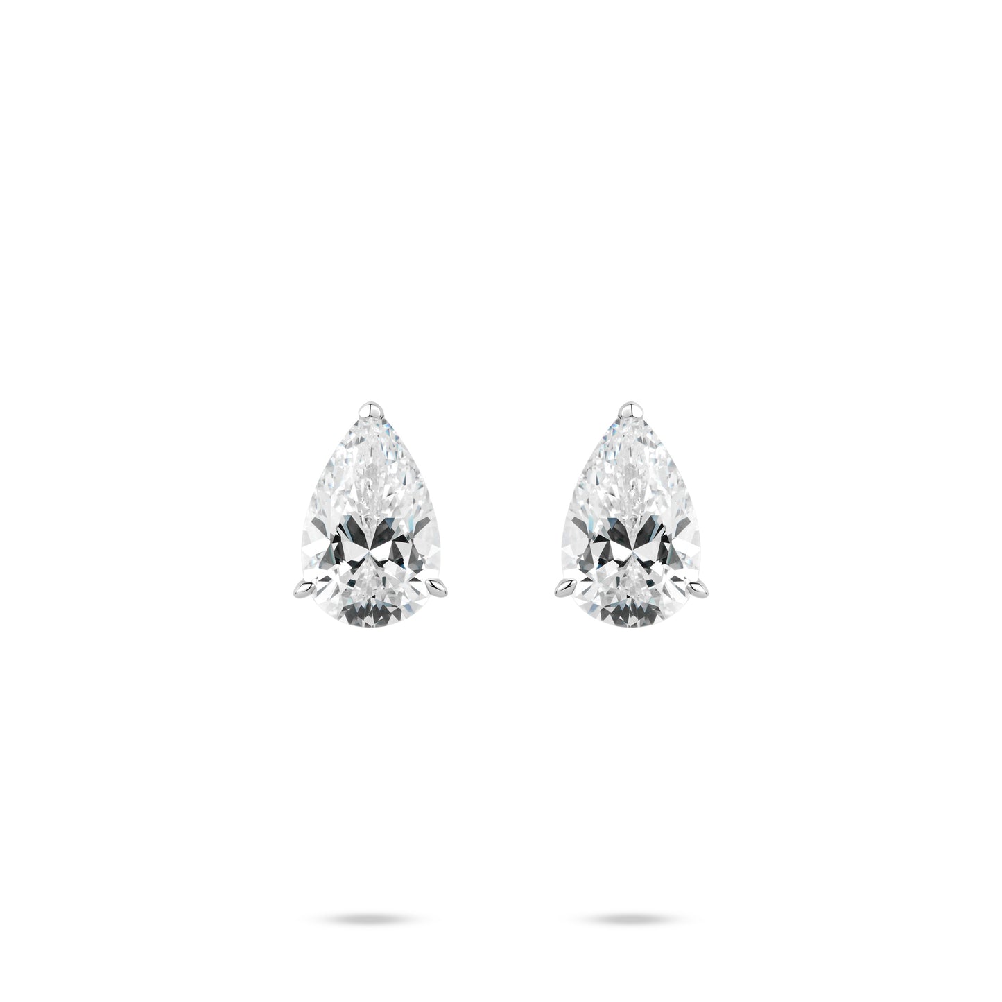 ECO Diamonds Newbie's Gift White color VAMERAY 3 Carat Promote Pear Earring#2625