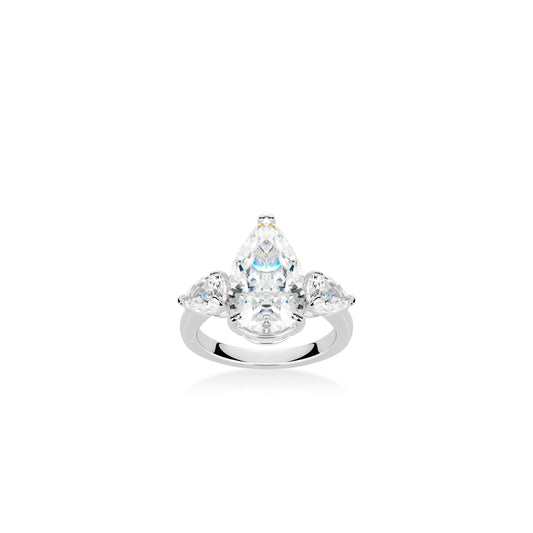 #1730 Minimalist collection: Classic pear-cut D color 15 carat