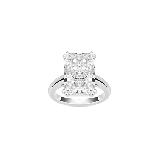 VAMERAY #49004 15 Carat Radiant Cut Solitaire Double Prong Engagement Ring