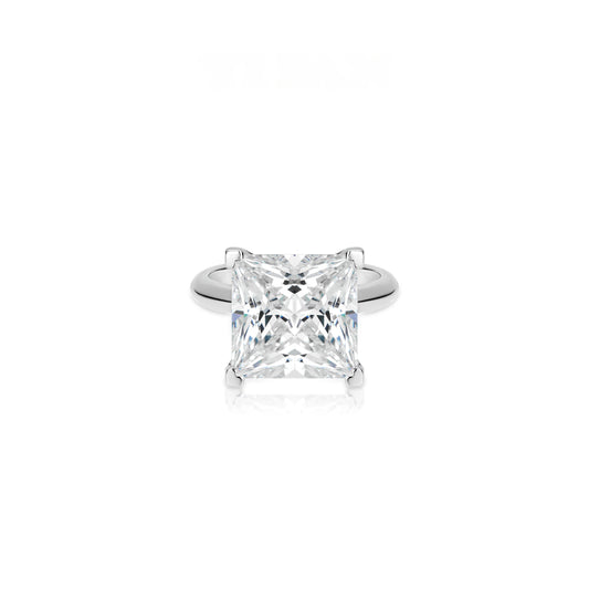 ECO Diamonds Micro-setting D color VAMERAY 15 Carat Princess White Ring#13600