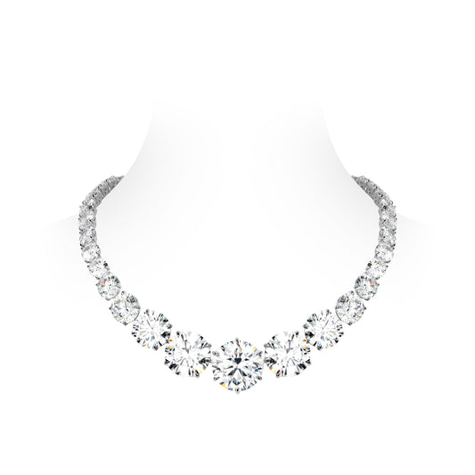 Magnificent High Jewelry collection:  Luxury ¡°Graduated Round Brilliant¡± Necklace for Wedding/Banquet (more than 171 Carat) #20692