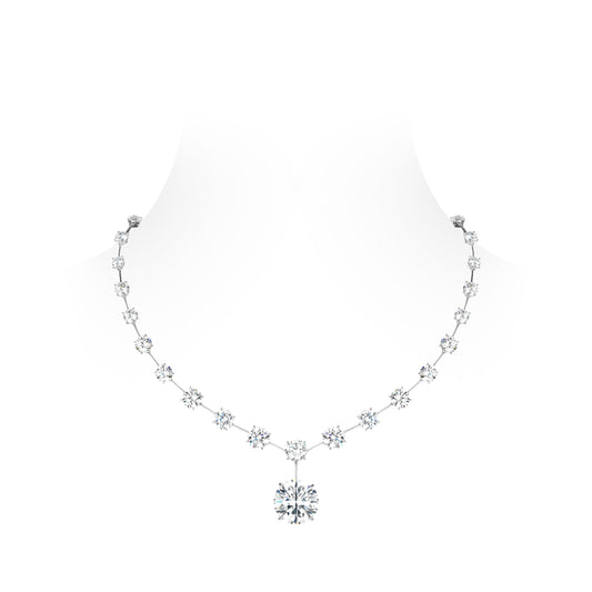 Magnificent High Jewelry collection: Luxury ¡°Graduated Round Brilliant¡± Necklace #20693 #03094