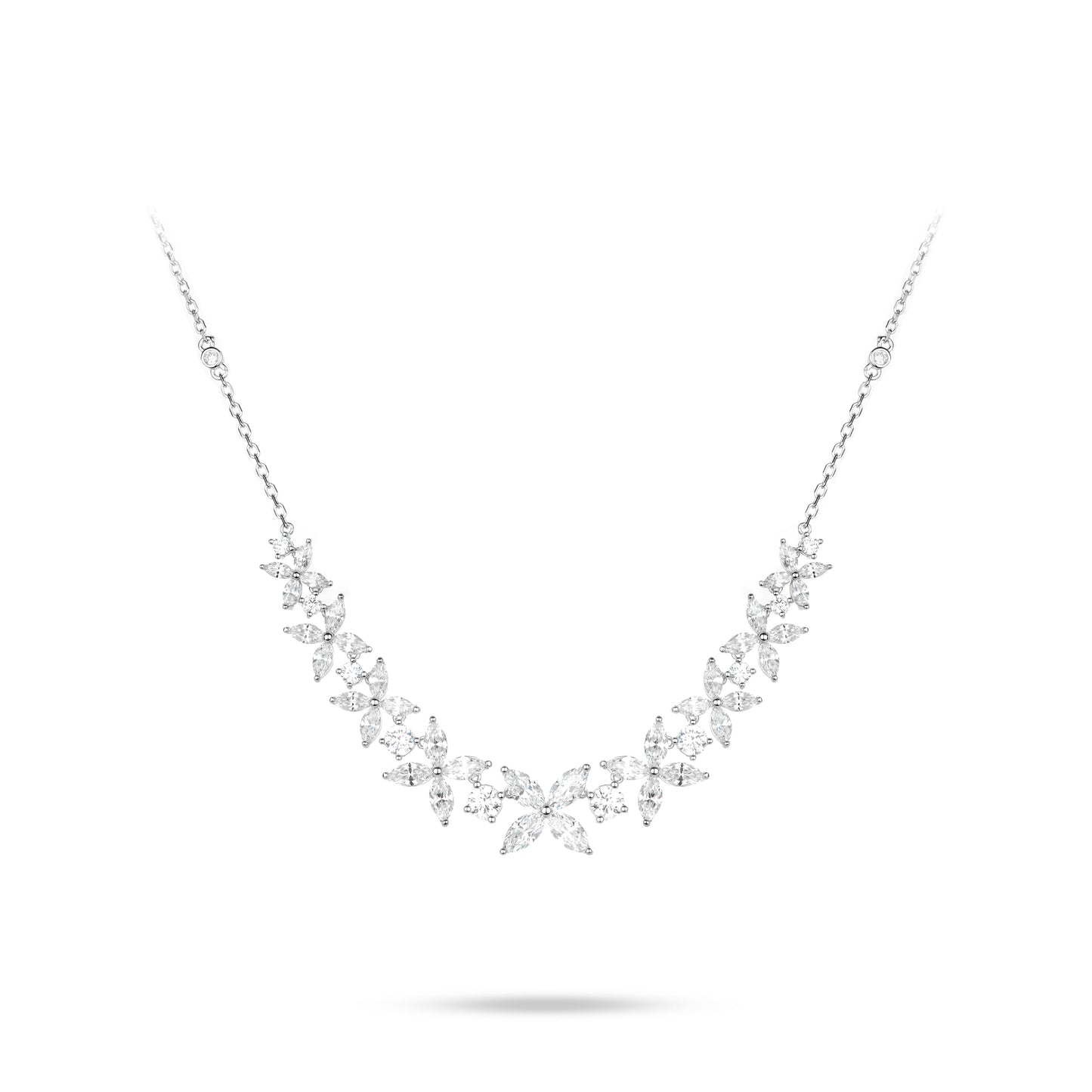 Eco Diamond Wedding Collection: VAMERAY Modern  50 Carat Spring of Hope Gradient Icy Butterfly  exquisite Necklace #6220