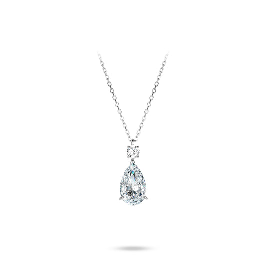 Pure Radiance Collection: Modern  Brilliant Cherished Desire  exquisite Pear Necklace #20940