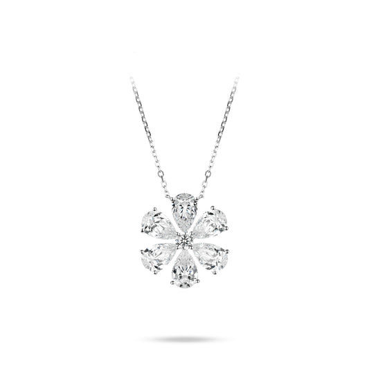 ECO Diamonds Wedding collection: VAMERAY Modern  The Spring Flower 20 Carat Flower Pear Cut Prong-Set Pendant Necklace #6322
